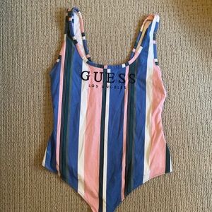 guess striped bodysuit